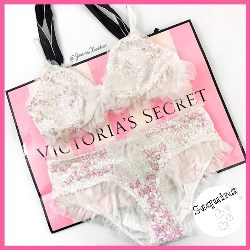 •Victoria’s Secret•Darling Sequin Bralette & Panty - Picture 1 of 2